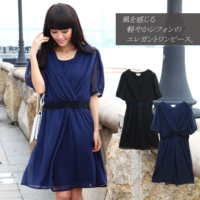 授乳服マタニティフォーマル シフォン カシュクール 授乳ワンピース ドレス/結婚式/お宮参り