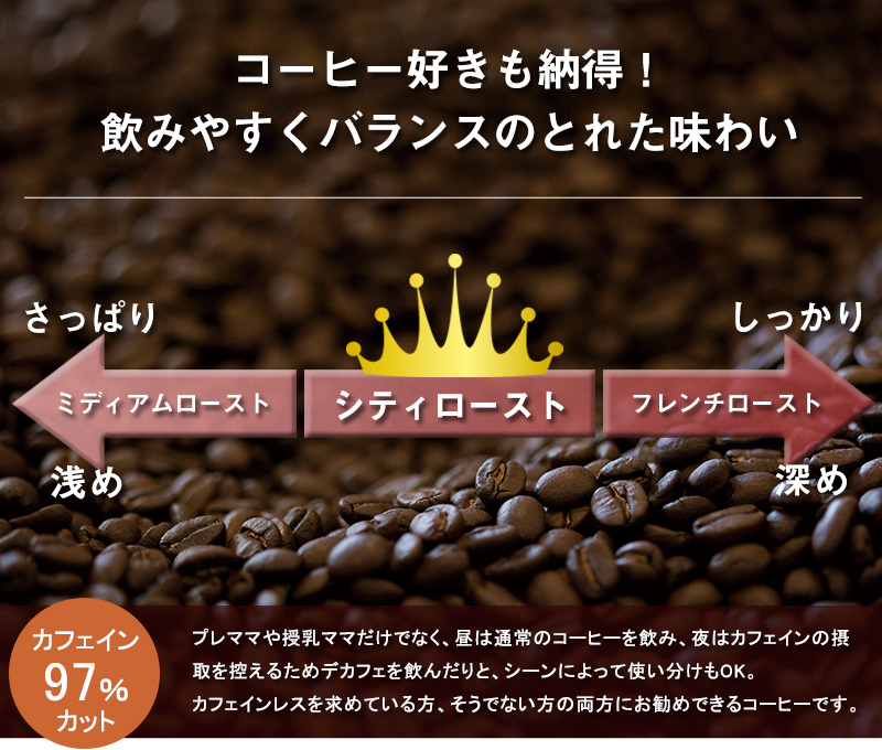 コーヒー好きも納得のデカフェ