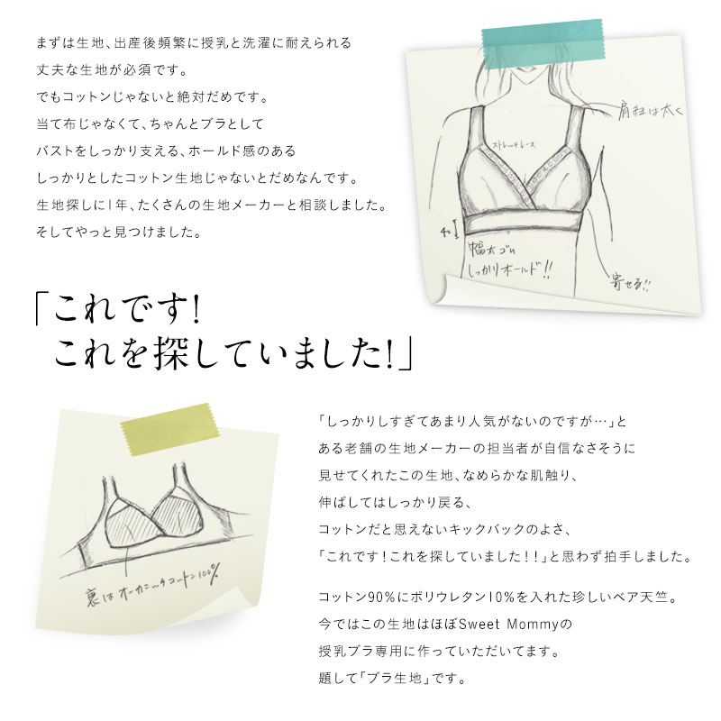 授乳ママのブラジャー デザイナーの出産