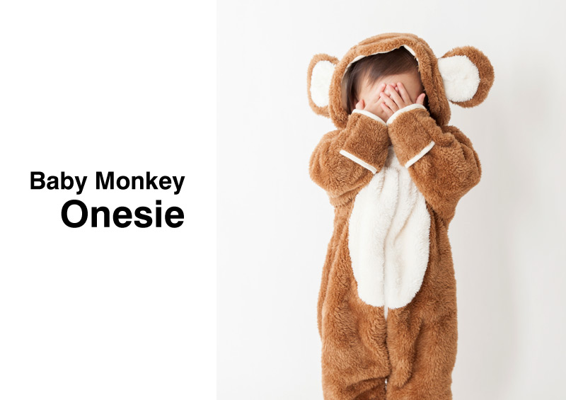 見ざる Baby Monkey onesie