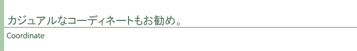 コーディネート