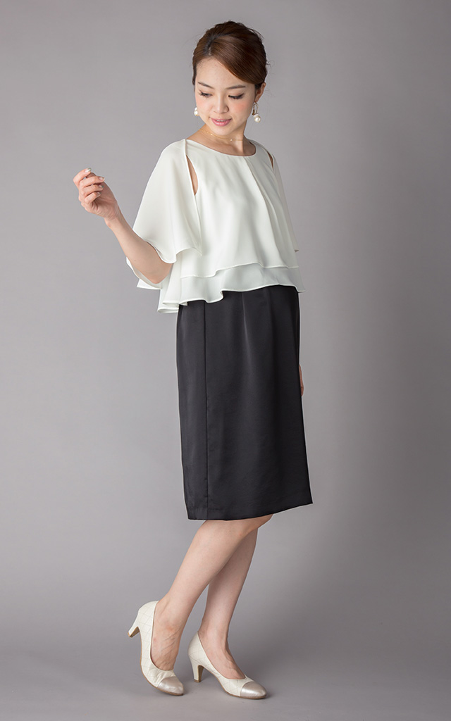 着回し力の高い肩2WAYの授乳服ドレス