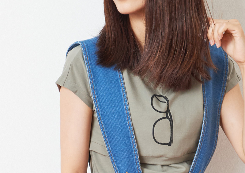 暖かい季節にぴったりの授乳服Tシャツです