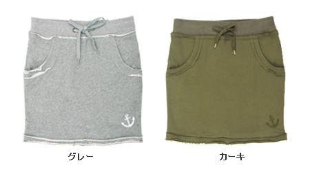 カットオフミニスカート スウェットミニ