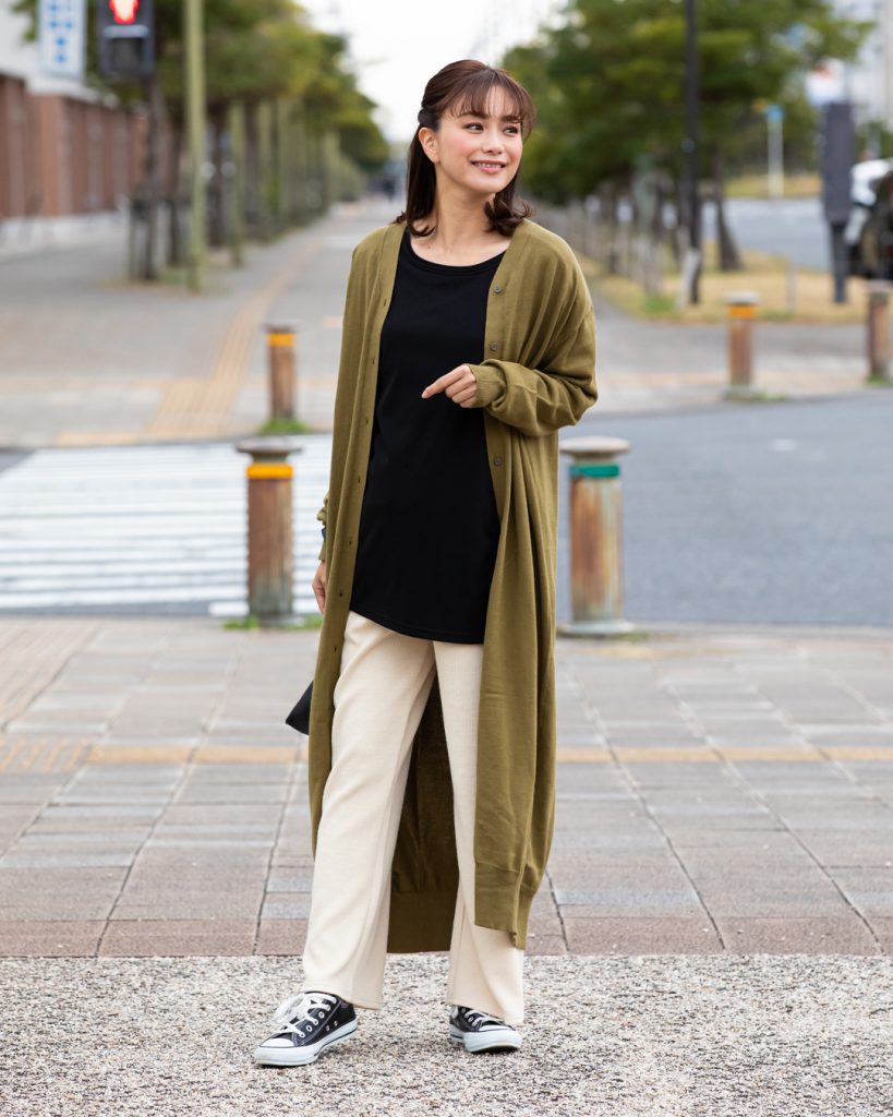 マタニティ 授乳服の Tシャツがおしゃれ な着こなし Sweet Mommy Column