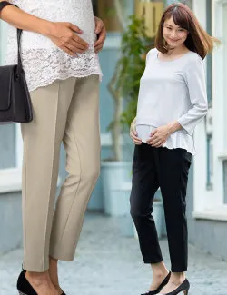 スリムフィット テーパードパンツ 