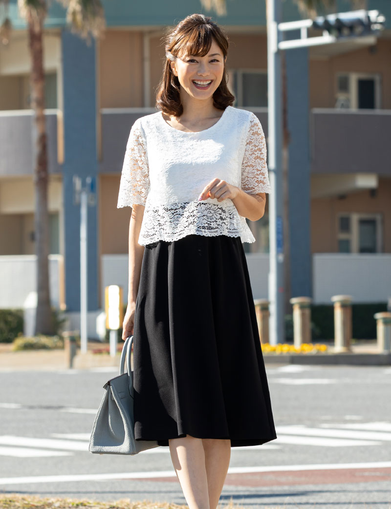 授乳服に見えないおしゃれなマタニティワンピ フォーマル使い