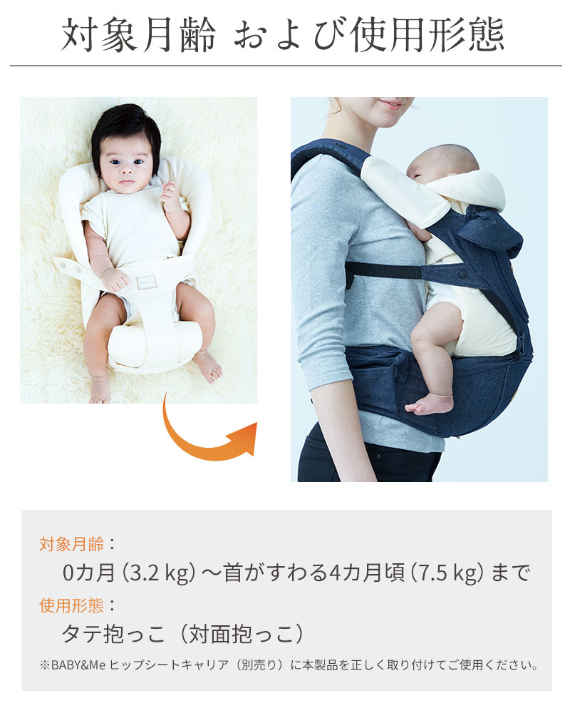 対象月齢及び使用形態 BABY&Me 新生児用パッド
