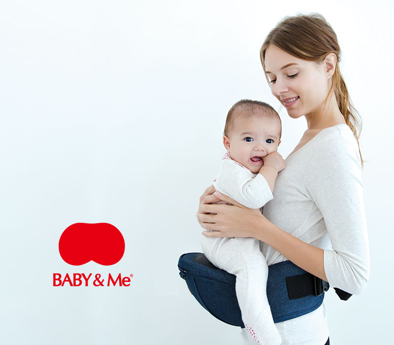 BABY&Me ヒップシートキャリア 抱っこにも おんぶひも