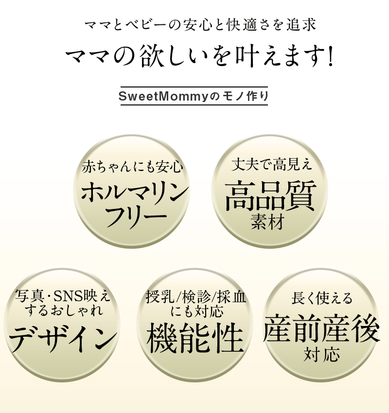 ママとベビーの安心と快適さを追求