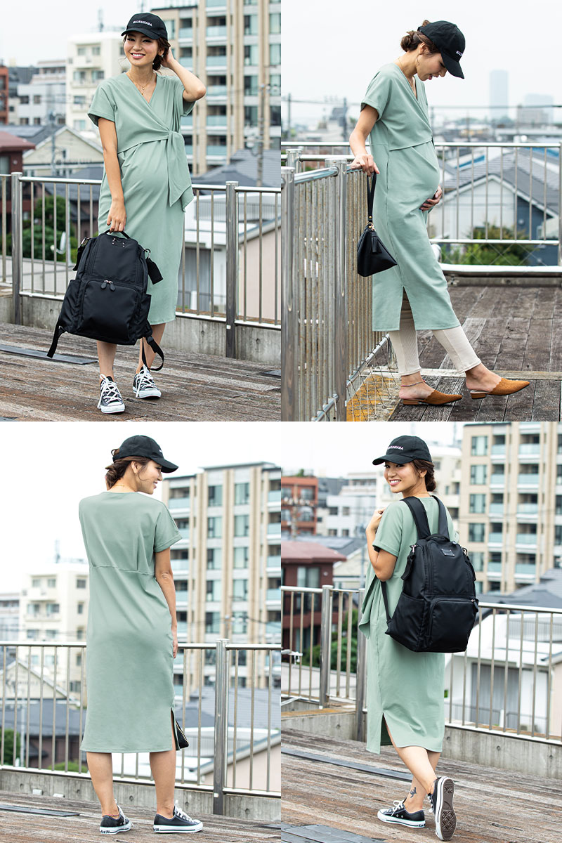 インナーを合わせて、カシュクールから覗かせるのも◎