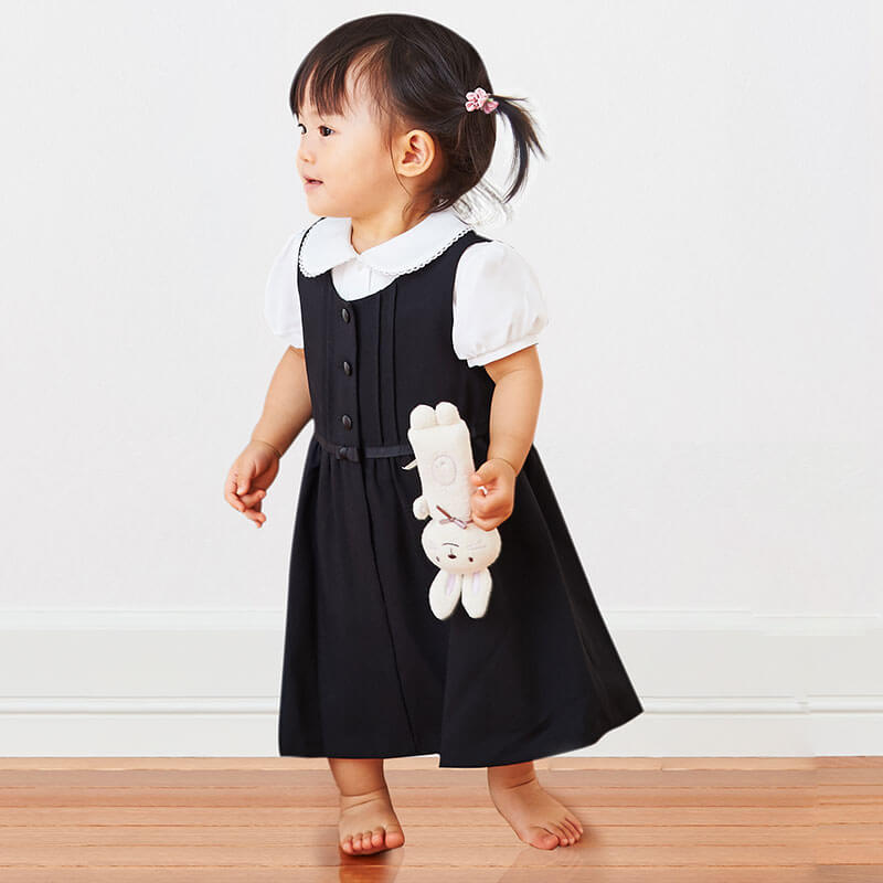 ジャンパースカートで小さな子もかわいいおめかし