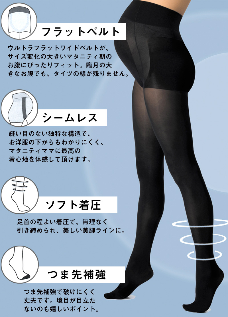 マタニティのお腹をカバーする構造