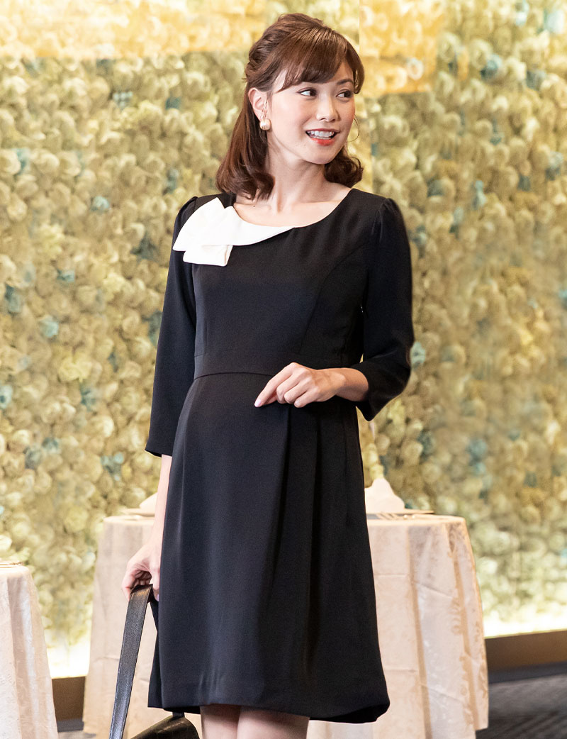 授乳服に見えず、産前産後長~く着回せる!あらゆるオケージョンに上品なロング丈ドレス