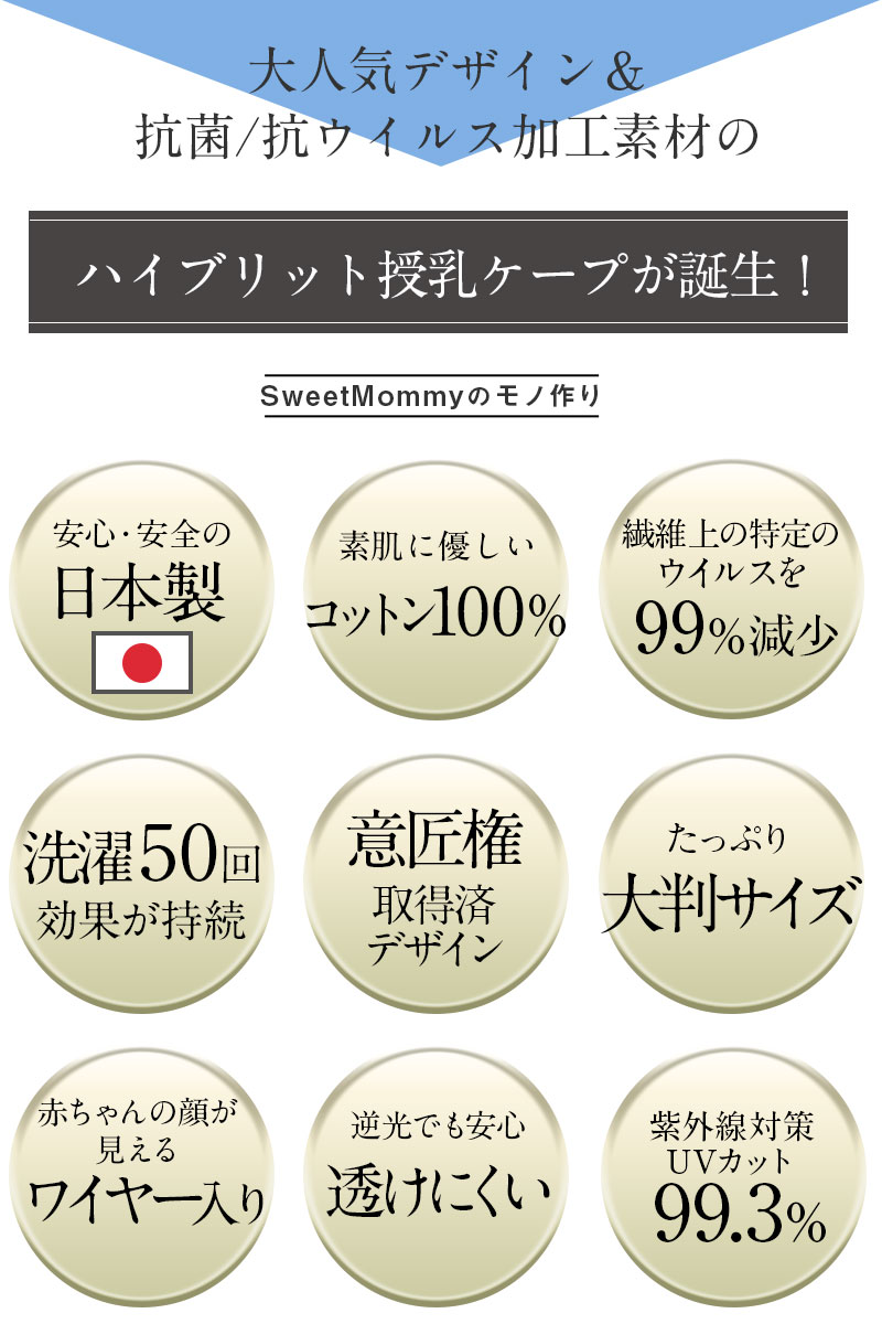 こだわりの授乳ケープ