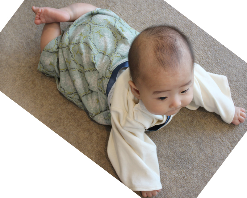 うつ伏せ中はこんな感じ