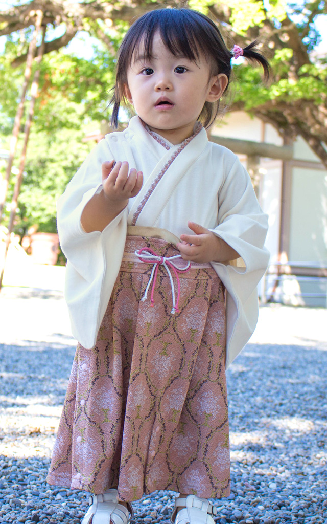 新作通販 スイートマミー 袴ロンパース ちりめん 七五三 スウィートマミー 花柄 着物 kids-nurie.com