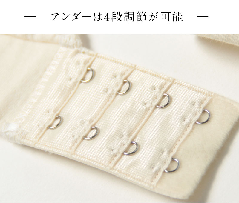 アンダーは４段階調節