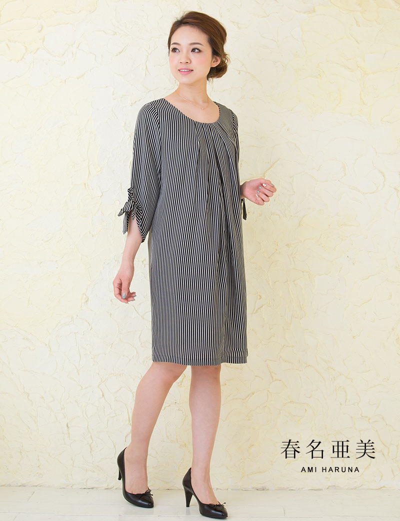 産前産後長く着られる 授乳服ワンピース