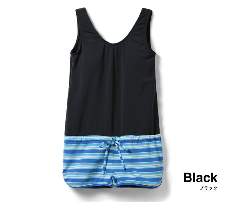 ブラック×ブルーボーダーで夏らしい色合い