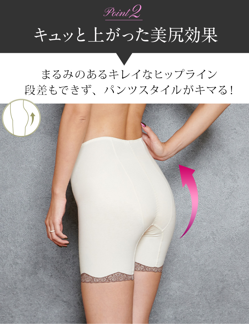 ポイント2　キュッと上がった美尻効果