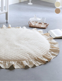 丸洗いOK！サニーマット イブル生地 チョコレート キルティング