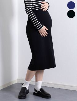 マタニティ対応ニットタイトロングスカート　マタニティ 産後も使える