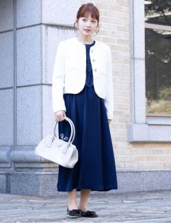 結婚祝い レース×フレアロングドレス 産前産後兼用 授乳服 マタニティ マタニティ
