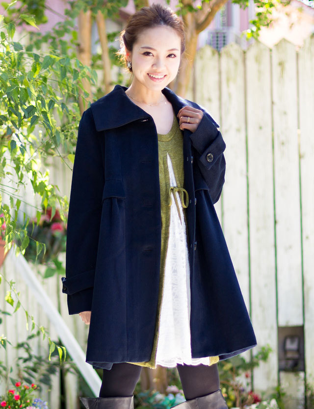 最大15％OFFクーポン配布中】ハイウエスト 切替ママコート マルチ