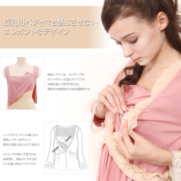 シフォンフリル＆レースナイティ