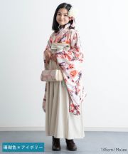 珊瑚色＊アイボリー