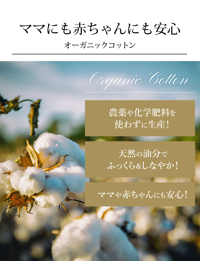 空気を含んで暖かなオーガニックコットンニット