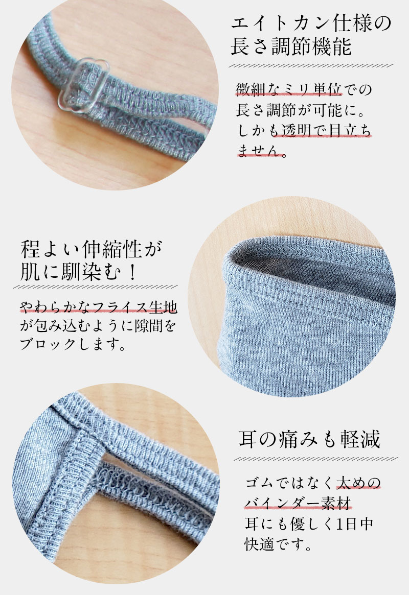 ぴったりフィット 隙間のできない布マスク