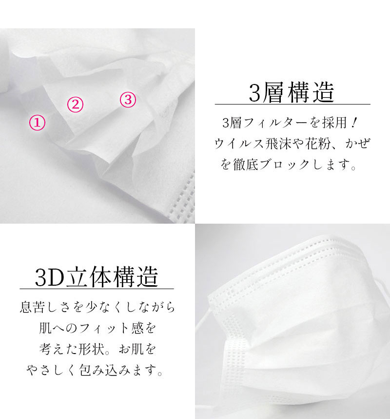 3層構造 不織布フィルター