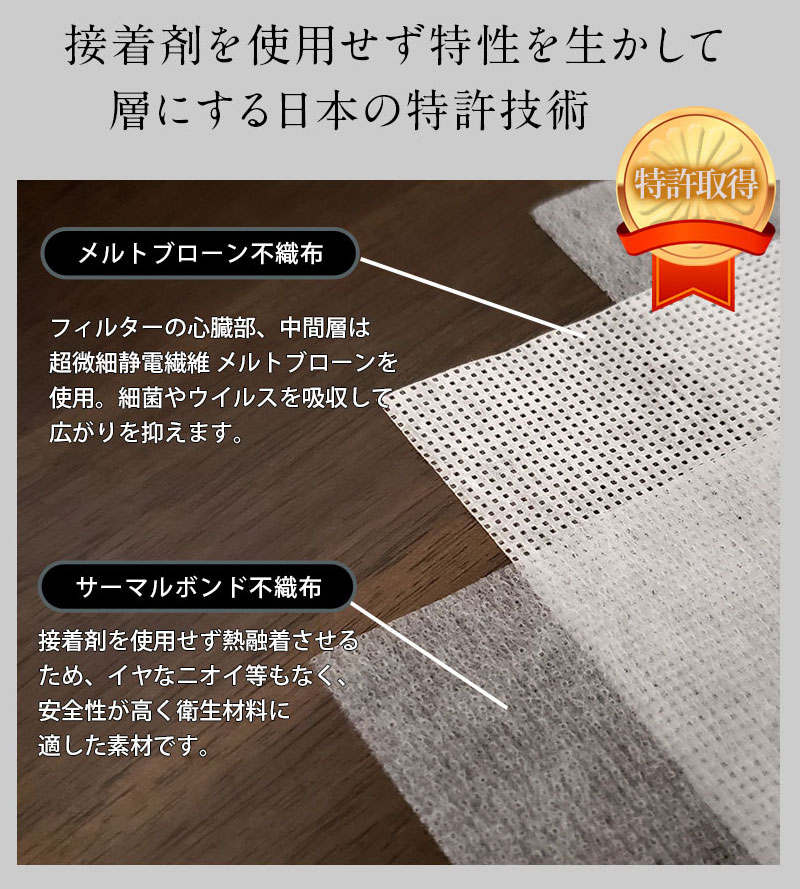 日本製 マスクシート 不織布フィルターシート