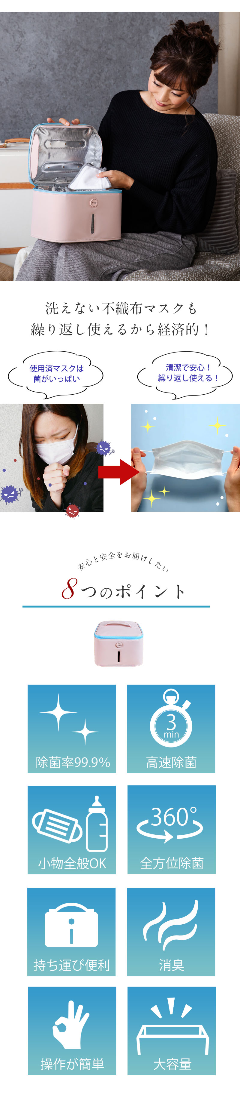 高い信頼性の国内検査も実施