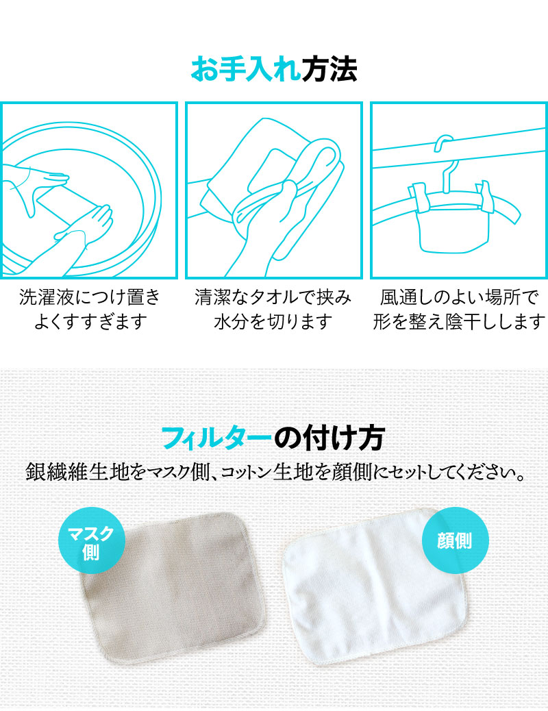 フィルターの付け方