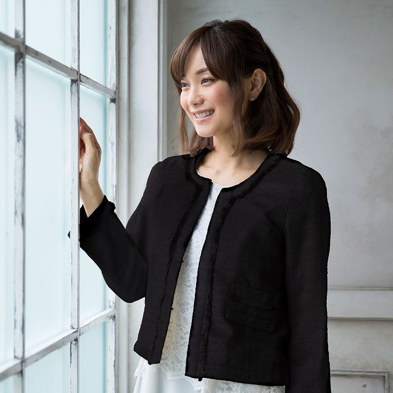 羽織るだけで優しい雰囲気