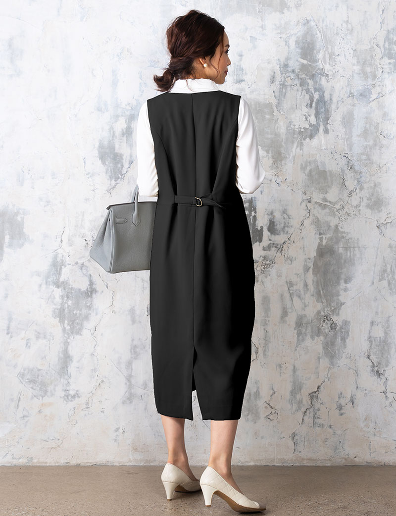 マタニティ事務服 バックスタイル