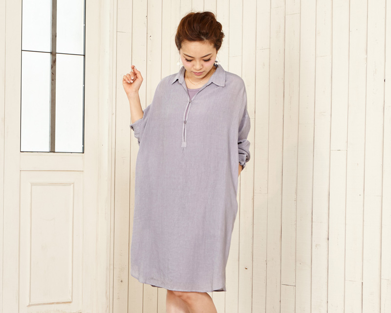 産前産後ずっとつかえる授乳服シャツワンピ