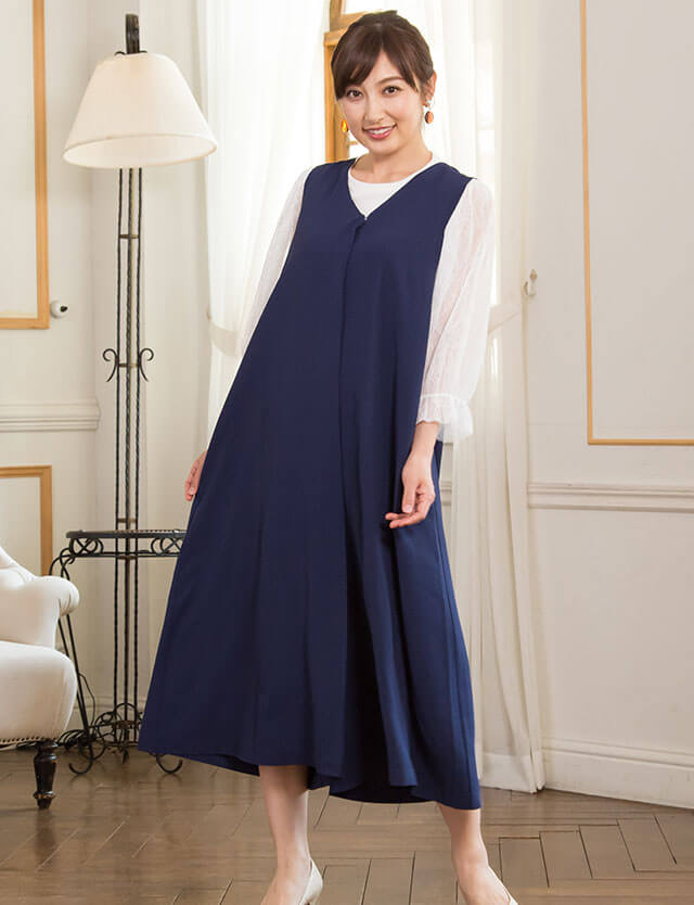 熊田曜子さんが着るサロペット