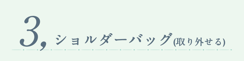 取り外し可能なショルダーバッグ