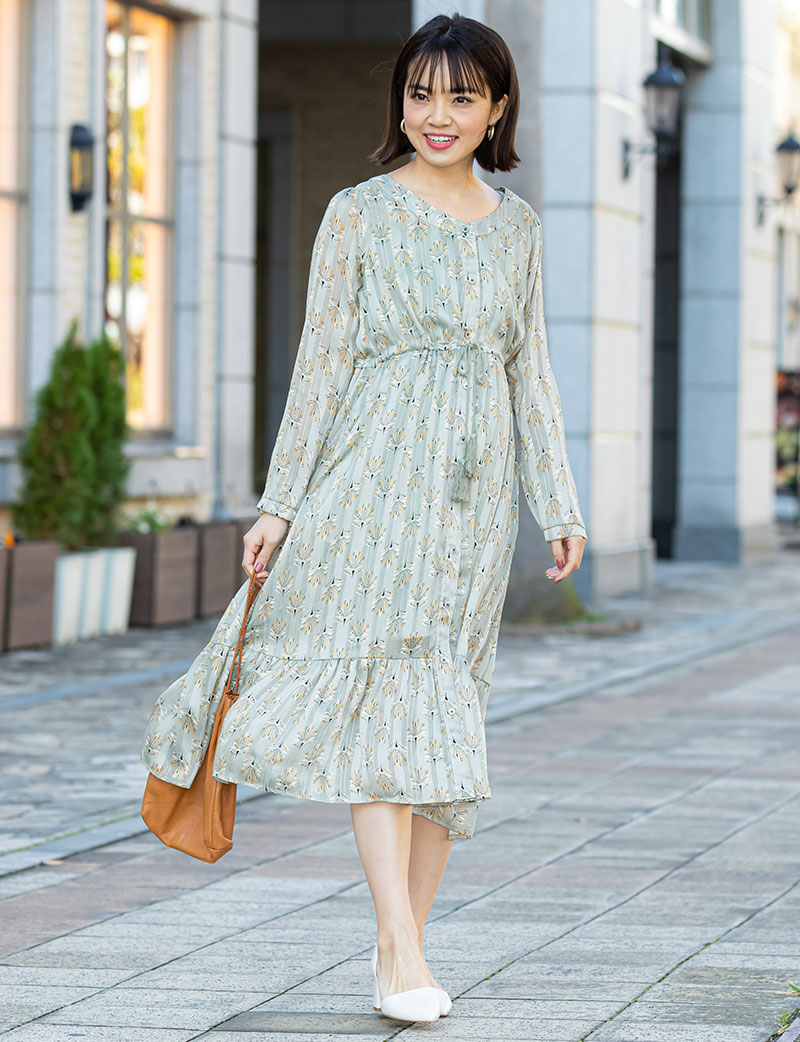 産前産後着回し2WAYティアードワンピ